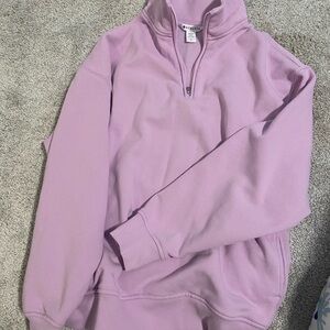 Athleta Lilac oversized Half-Zip Pullover